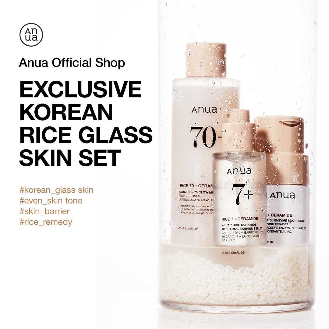 Amazon.com : Anua Rice Skin Care Set, Cleansing Powder Face Wash