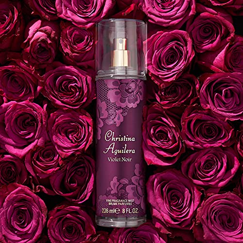 Christina Aguilera - Violet Noir Fine Fragrance Mist, Duft mit blumigen und fruchtigen Noten, Parfüm für Damen - 236 ml – Ansicht 4