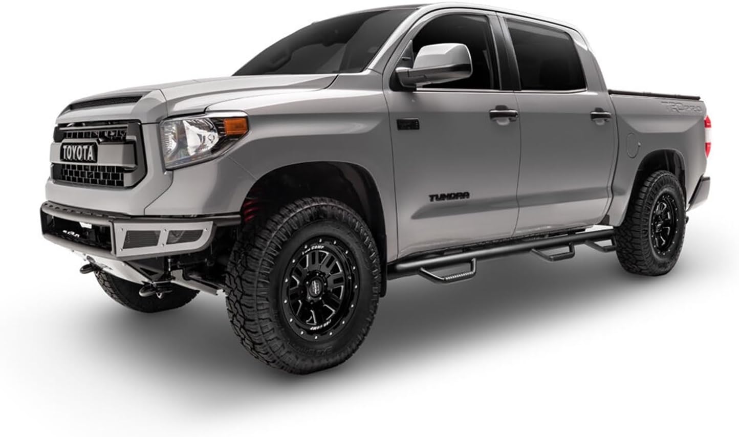 RealTruck Nerf Steps for RAM | Wheel-to-Wheel w/ Bed Access, Heavy Duty Steel, Textured Black | D1594QC-6-TX | Fits 2015.5 - 2018 Dodge Ram 1500, 19-24 Ram 1500 Classic Quad Cab