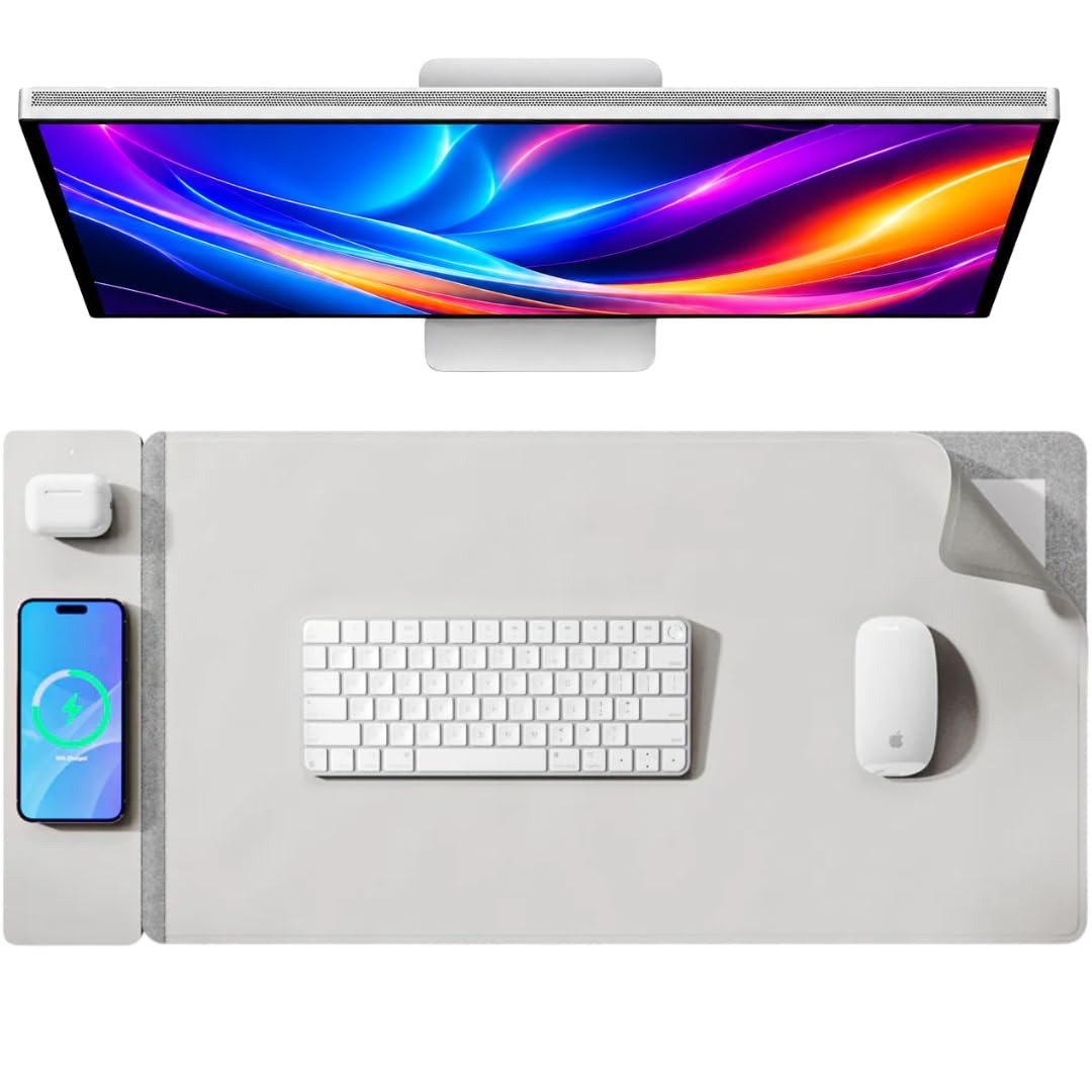 Premium Ladepad Schreibtischunterlage magnetisch laden büroausstattung büro zubehör gaming ladegerät telefon kabellos ladegerät airpod wireless charger papier storage