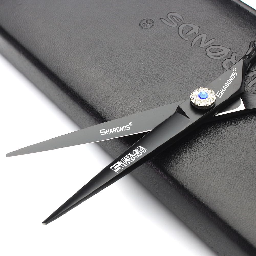 6/7-inch Professional Hair Clippers, Stainless Steel Sharp Hair Clippers, Hairdresser Specific Scissors. (6 inch-2pc-B) - Image 4