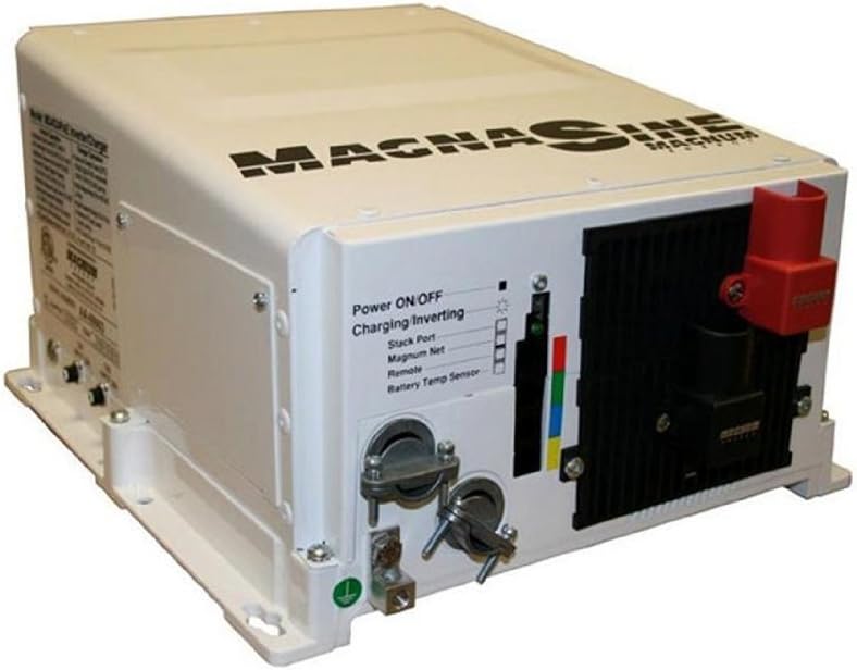 Magnum Energy MS4024PAE MS-PAE Series 4000W 24VDC Pure Sine Inverter/105 Amp PFC Charger/120V-240V Input/Output, Power Factor Corrected (PFC) Charger, Safe and reliable, Versatile mounting, Multiple ports, Convenient switches