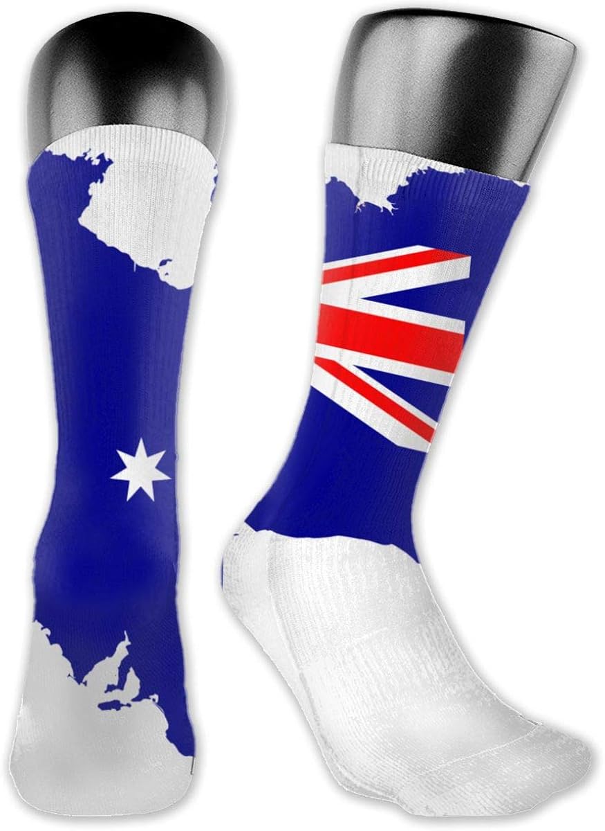 Unisex Sport Socks Australian Flag Wicking Cushion Socks High Ankle