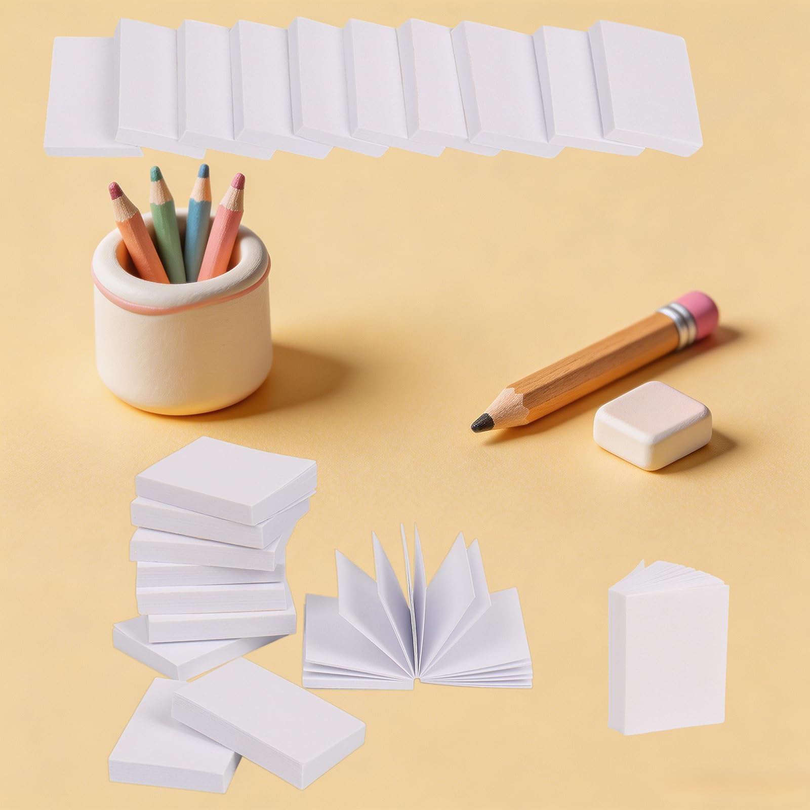 50Pcs Mini Libri Casa delle Bambole Miniatura Libri Vuoti Modello per Artigianato Casa di Bambola Libreria Decorazione 1:12 Scala