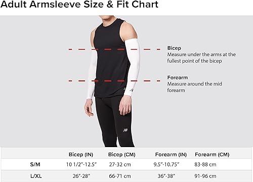 Miniatura 2 de New Balance - Mangas de compresión unisex para deportes al aire libre color blanco y negro 1 par