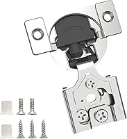 Vista 41 de Chibery 50 Pack 1-5/16" Overlay 3D Soft Close Concealed Hinge for Face Frame Door, Smooth Slow Self Closing Hinges, Satin Nickel, Hidden 105° Open
