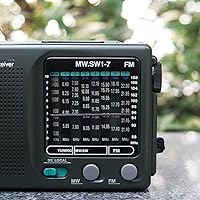Vista 3 de YZRL Portable Radio FM MW(AM) SW(Shortwave) 9 Bands World Receiver Retro Pocket Speaker