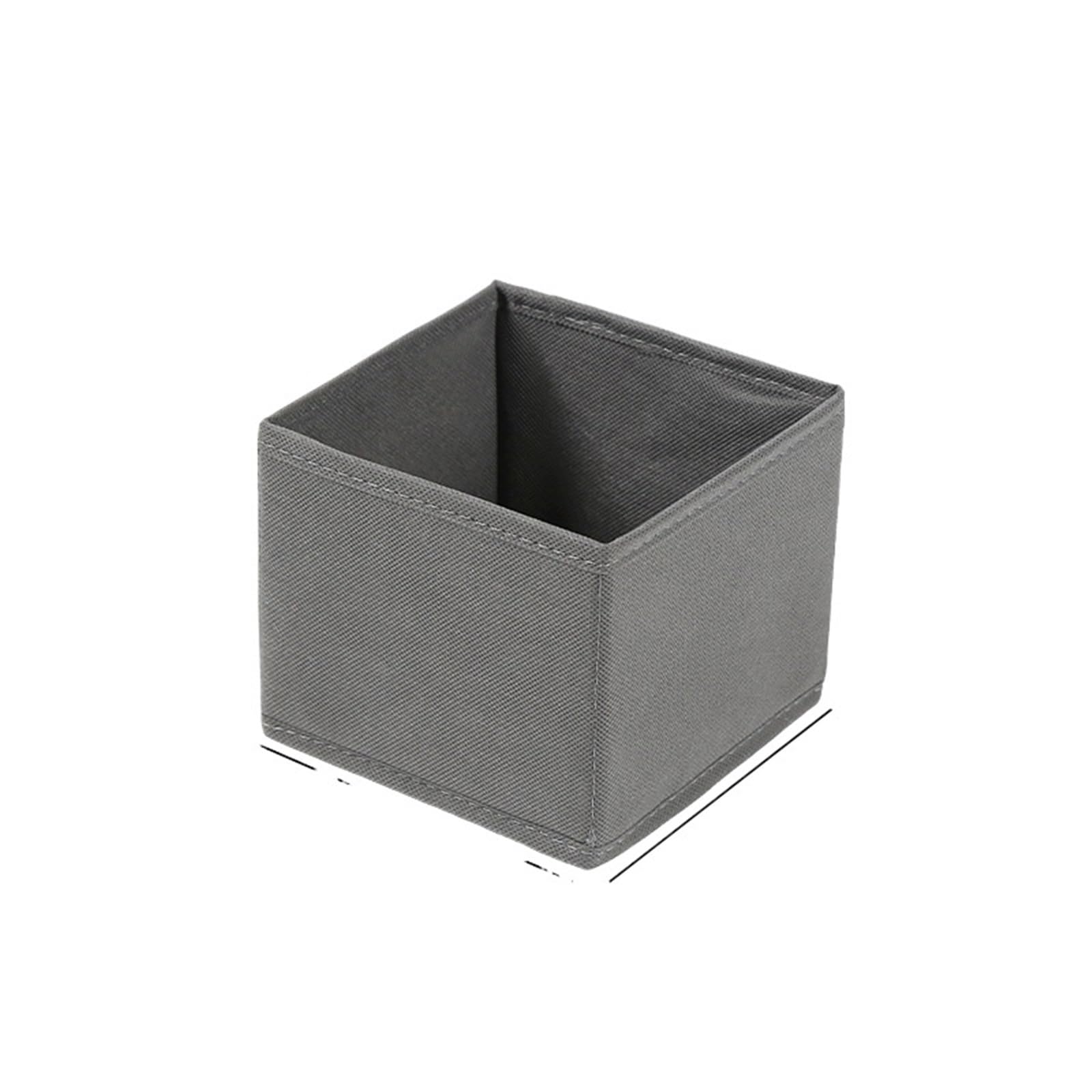 ZHSOAO 2 Pc Fabric Underwear Storage Box Drawer Organizers For Closet Organization And Of Socks Ties And More for Bras, Socks, Underwear(Grey-S)
