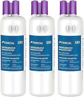 Refrigerator Water Filters Replacement for Whirlpool, Maytag, KitchenAid-Compatible with EDR1RXD1,W10295370A, Filter 1, WHR1RXD1,6-Month Long Life,three-pack