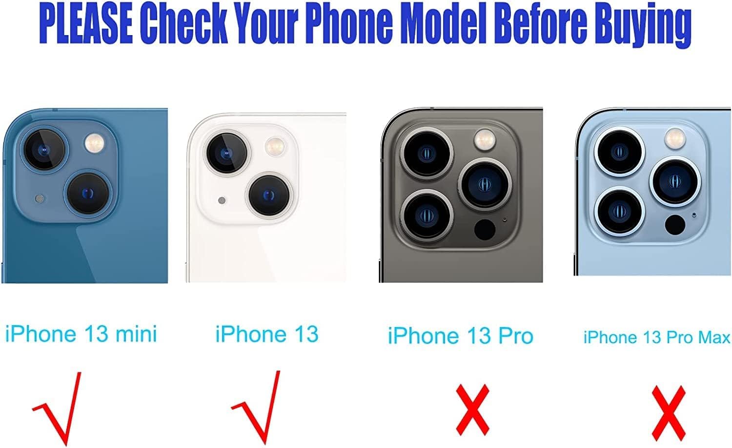Lentille de Rechange pour Appareil Photo arrière pour iPhone 13/iPhone 13 Mini, Anti-Rayures et étanche, Coque arrière en Verre de Rechange avec et kit d'outils de réparation