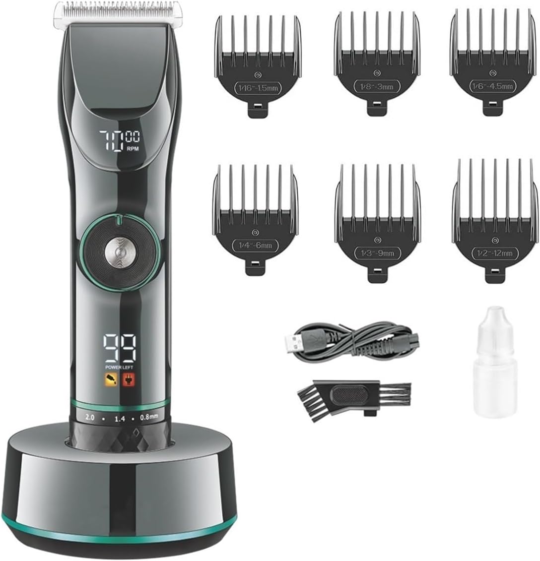 Mens Hair Clippers Professional Clipper Adjustable Hair Trimmer Haircut Machine Cordless Electric Barber Trimmer for Men