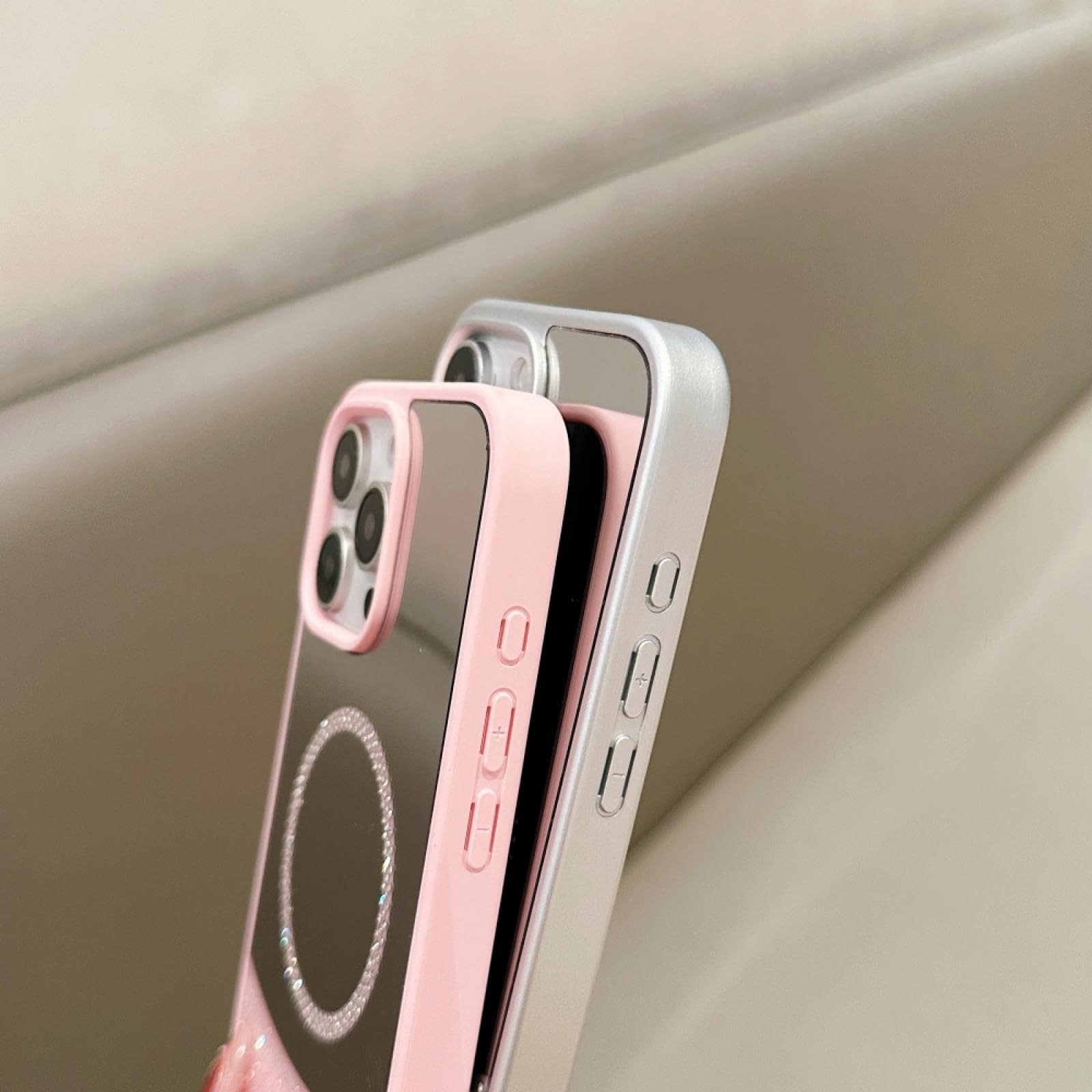 Amazon.co.jp: RNOZX iPhone 16用 ジュエルカラーミラーフィルムケース