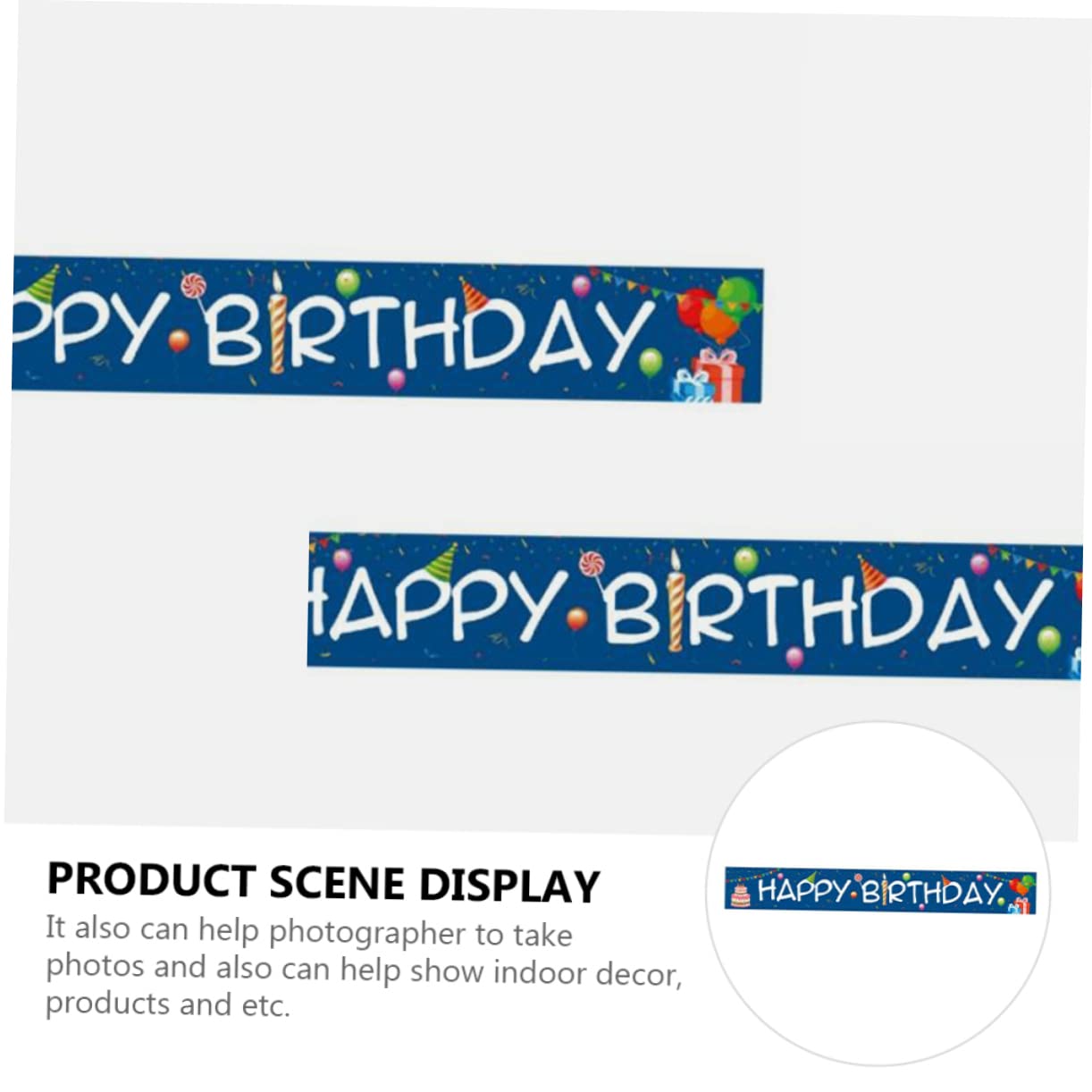 TOYANDONA 3piezas Banderín Colgante De Cumpleaños Infantil Decoración Para Fiesta y Fotografía Interiores y Exteriores Para Cumpleaños De Niño Niña y Niñas