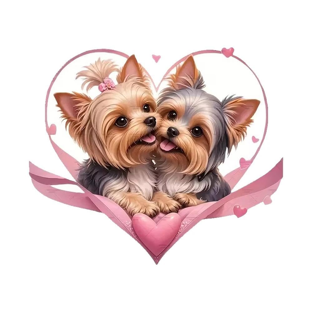 Pink Heart Self Adhesive Vinyl Decal for Car Windows Bumper Laptops(10cm)