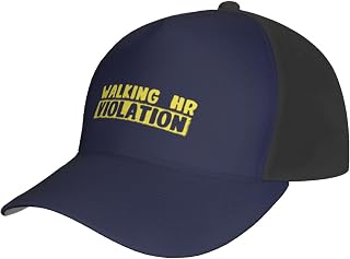 Walking Hr Violation Cap Tucker Hat Adjustable Sports Baseball Caps4 Black