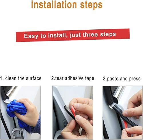 Miniatura 4 de Tira universal para sello de puerta, burlete de goma en forma de B para ventanas de automóviles, techo corredizo y protección de cubierta del motor