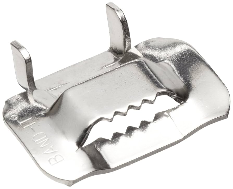 BAND-IT C25599 201/301 Stainless Steel Ear-Lokt Buckle, 5/8