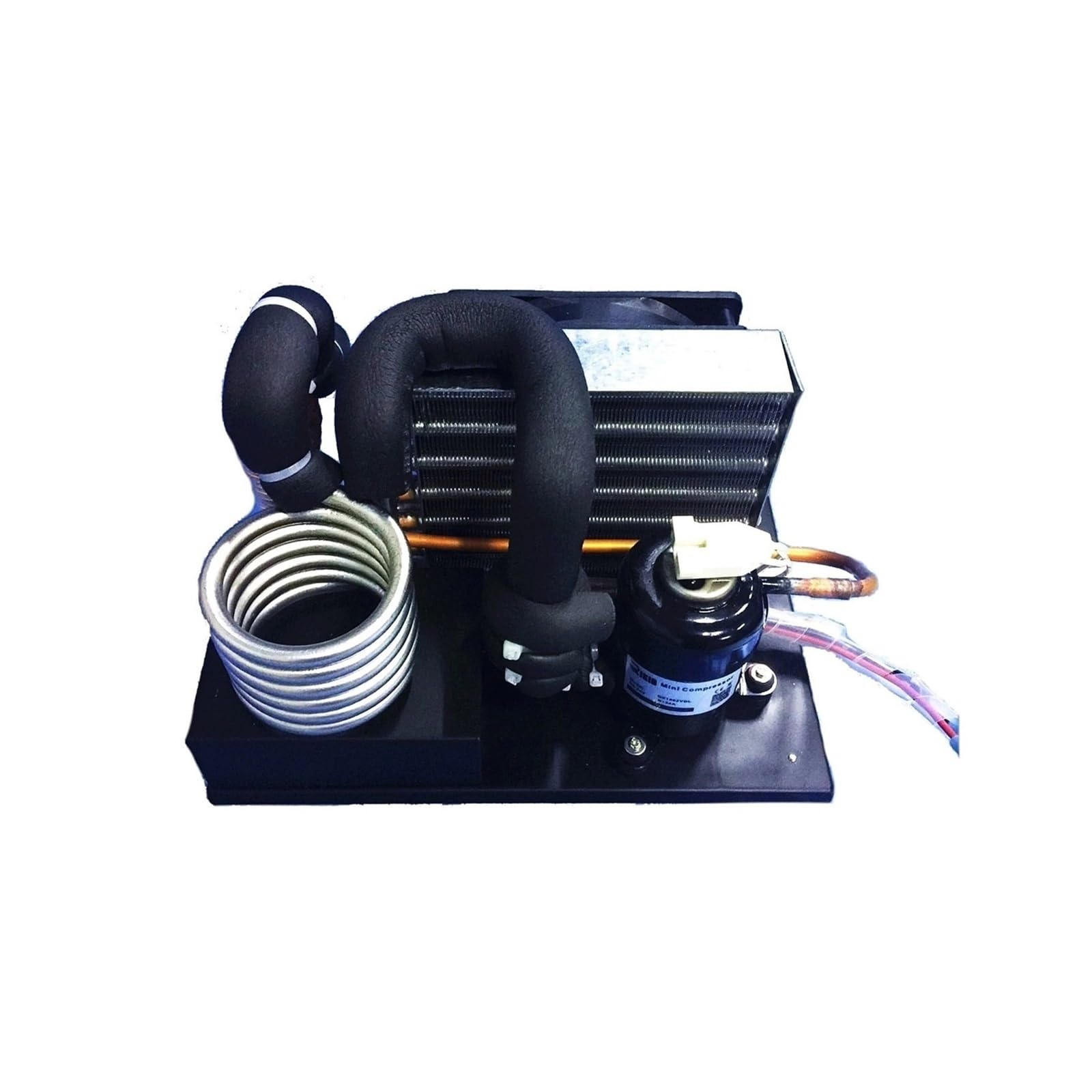 CVFRDD Micro DC Air Conditioner, Cooling with Stainless Steel Coil Chiller DV3220E-S 24V DC, 200W Capacity, R134A Refrigerant