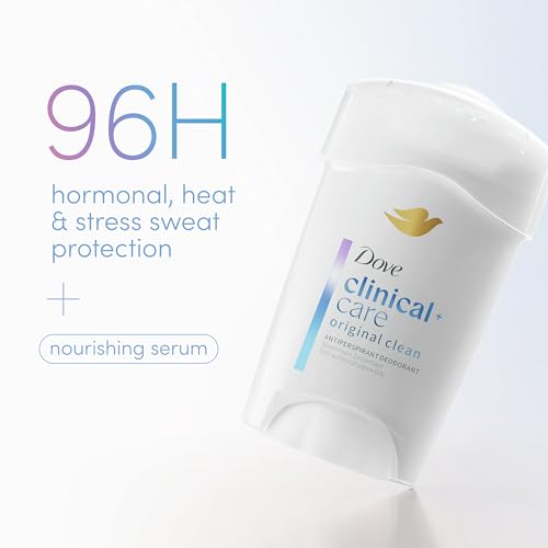 Dove Clinical Protection Antiperspirant Deodorant For Sweat and Odor Protection Original Clean Antiperspirant For Women Made With 1/4 Moisturizers 1.7 oz - Thumbnail 4