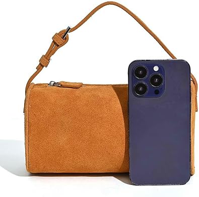 Slouchy Suede Hobo Bags Women PU Leather Retro Crossbody Purses Underarm Shoulder Bag Tote Handbag Satchel 90S Bag Purse