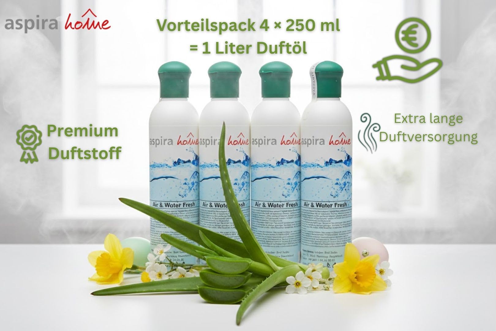 Aloe-Vera-Duftöl für Wasserstaubsauger & Airfresher Bowl (1 Liter)