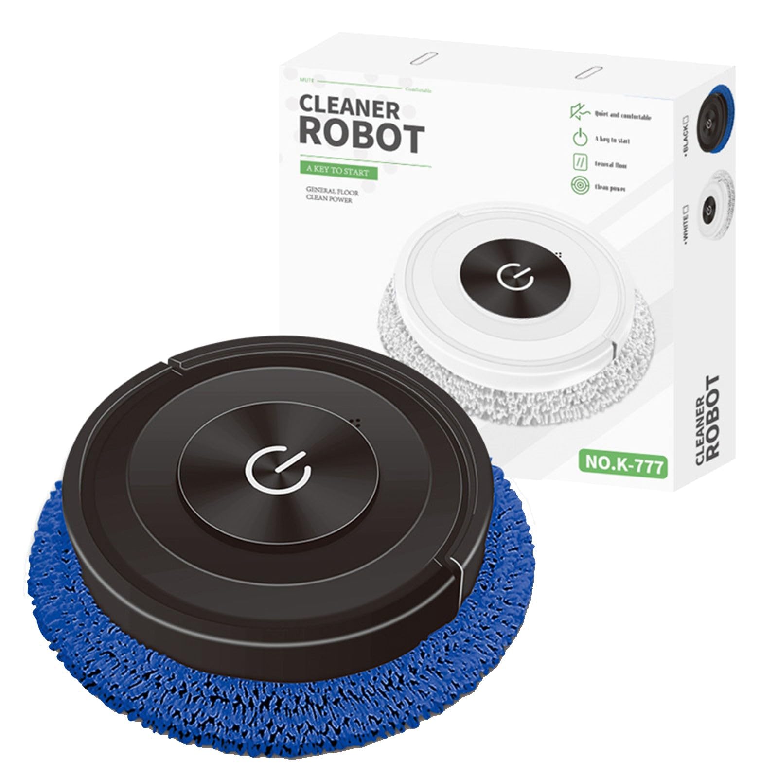 Robot Laveur Ultra-fin 6,6 Cm - Navigation Intelligente - Nettoyage Sec/humide - Idéal Poils Animaux Et Sols Durs - 8