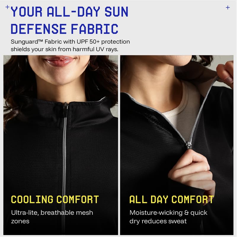 Image of BLUE TYGA SUNSCREEN JACKET Women's Travel Nylon Solid Plain Sports Summer Gym Workout Running Travel Trekking and Sunscreen Jacket for Women Nylon Winter Casual Wear