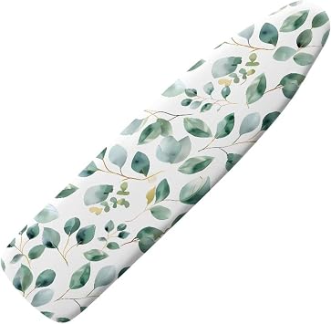 Green Leaves 54 x 15 Ironing Board Cover Standard Full Size Elastic Edge Scorch Stain Resistant Ironing Cover