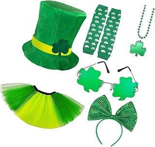 Beimus Conjunto de disfraz para fiestas y celebraciones, incluye accesorios esenciales en color verde