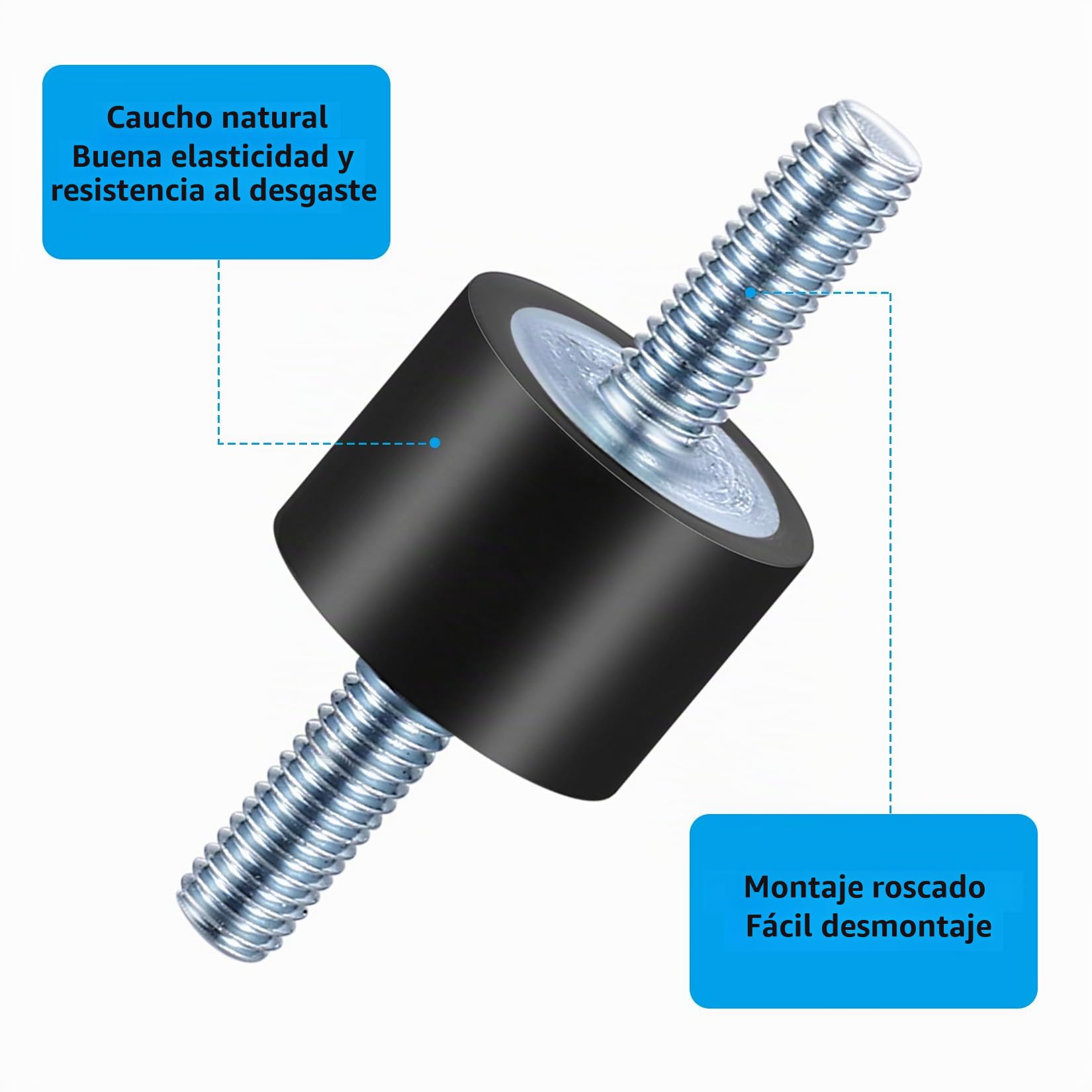 Amortiguadores de goma M6 Silentblock antivibración para aire acondicionado bombas compresores