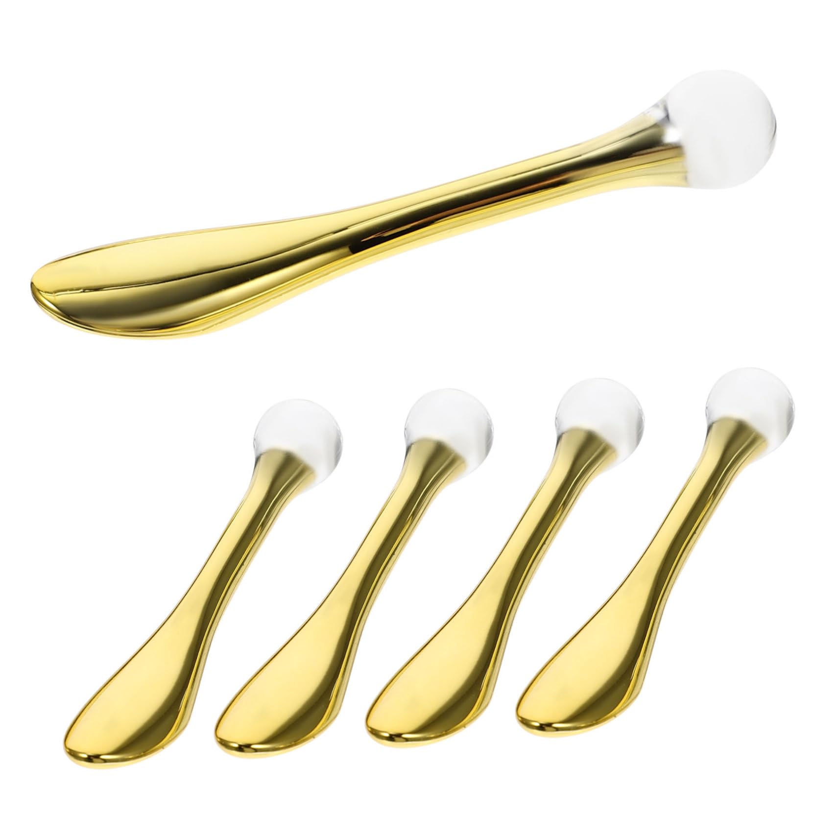OHPHCALL Mini Eye Cream Scoop Eye Roller Depuffer Massager Massage Tip Skin Care Spoon 5pcs Set for Daily Use and Travel