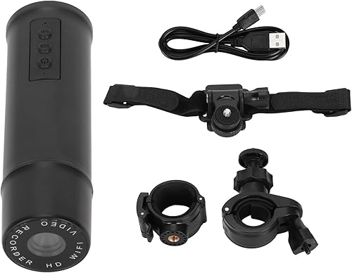 Vikye Cámara de acción 1080p doble Dash Cam, cámara deportiva delantera y trasera, mini cámara de acción con gran angular de 120, resistencia de 12