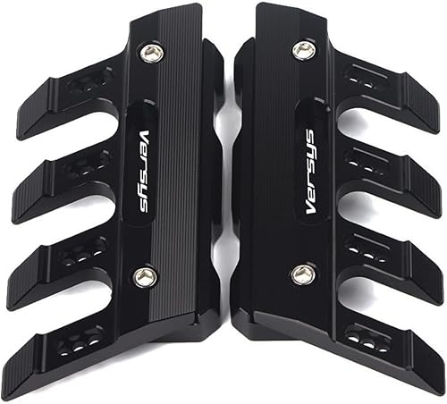 ESERYA Accesorios de motocicleta Guardabarros lateral Anti-caída Slider Protector adecuado para Kawasaki VERSYS 650 1000 KLZ1000 (color negro)
