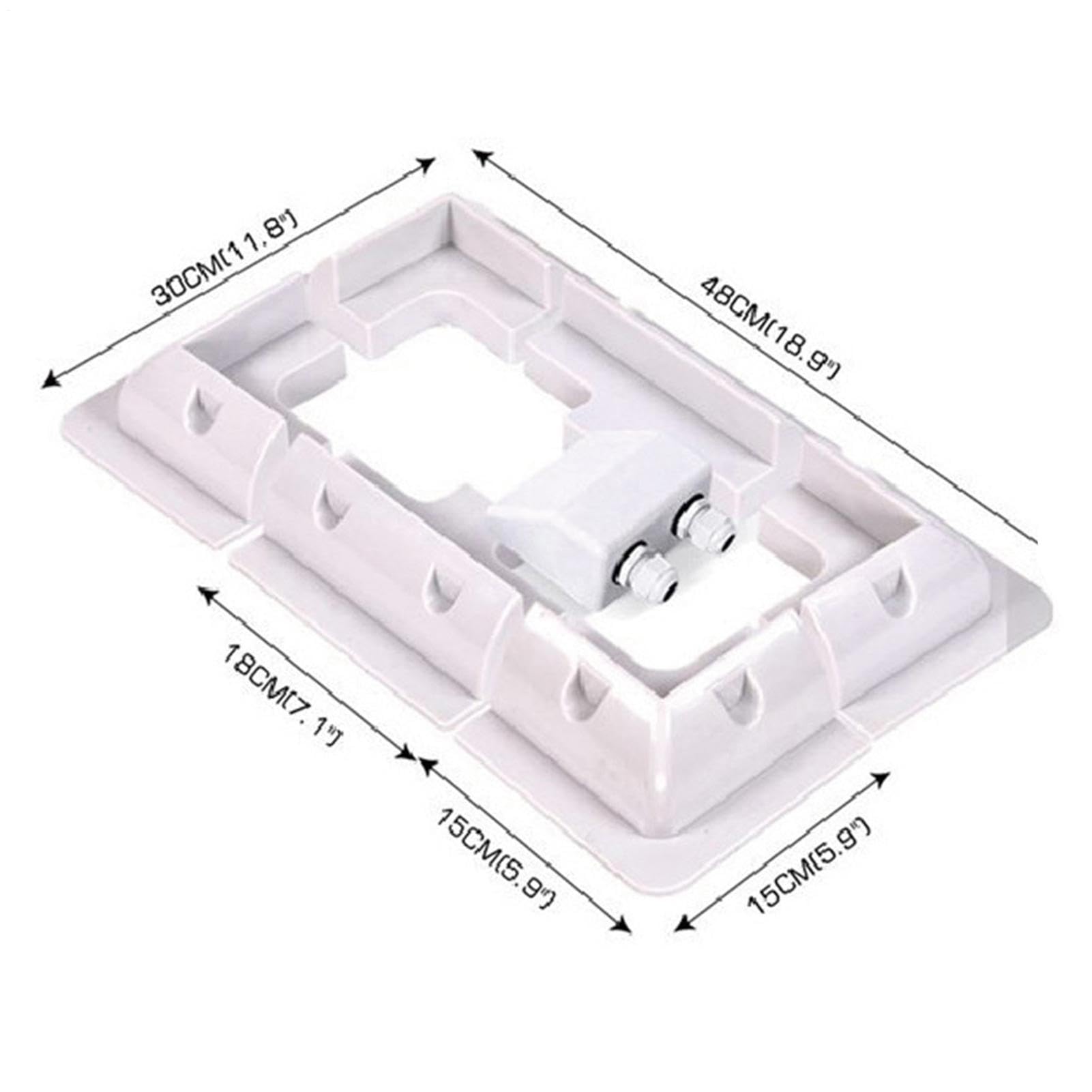 Solarmodul-Eck-Halterungs-Set, leichtes ABS-Befestigungssystem, bohrfreies