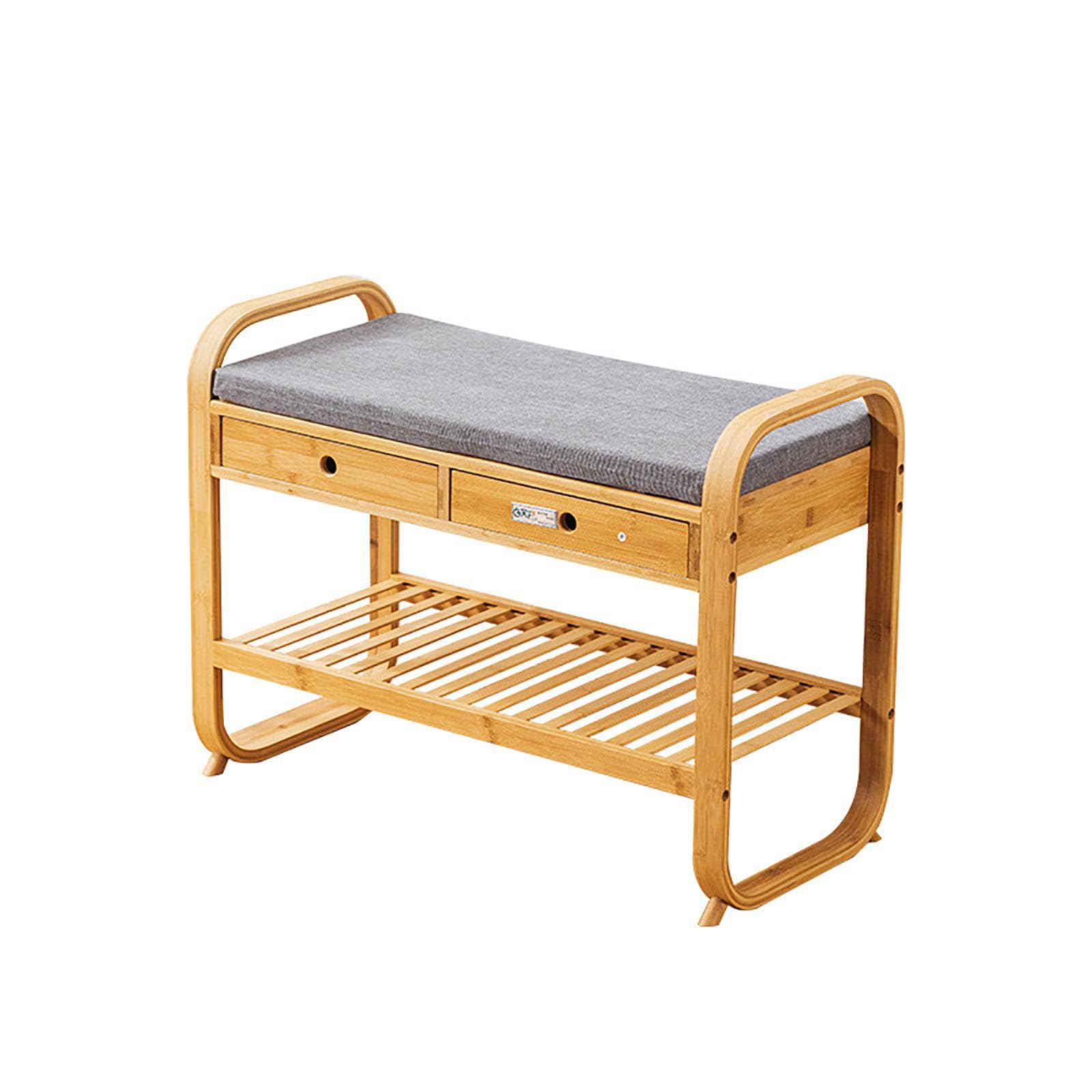 Banc d'entrée avec tiroir pour simplifier la routine matinale dans le salon