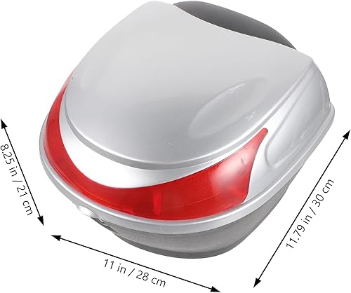 Miniatura 5 de VICASKY Funda superior para motocicleta, caja de cola de viaje, maletín para almacenamiento de casco, portador impermeable con bloqueo, fácil