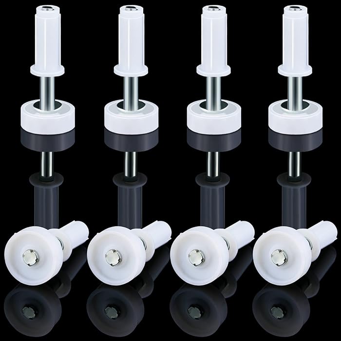 Buy 8 Pieces Spring Loaded Bifold Door Top Roller Guide Wheel Bifold Door Hardware Kit Folding