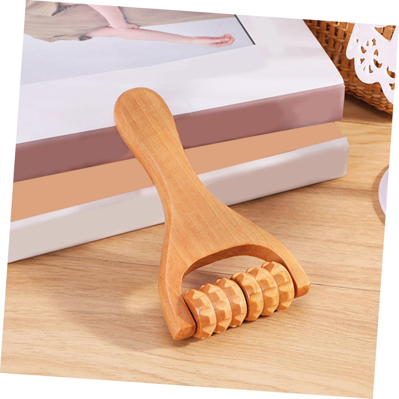 CALLARON 5 Series Herramientas De Masaje De Manos Amasar Masajistas Masajeador Portátil Musculatura Herramienta De Masaje Rodillo Para Músculos Tejido Profundo De Madera 2 Piezas X 5