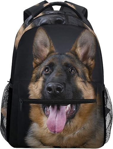 AUUXVA TropicalLife - Mochilas para perros de pastor alemán, mochila escolar, mochila de hombro para senderismo, viajes, bolsas casuales,