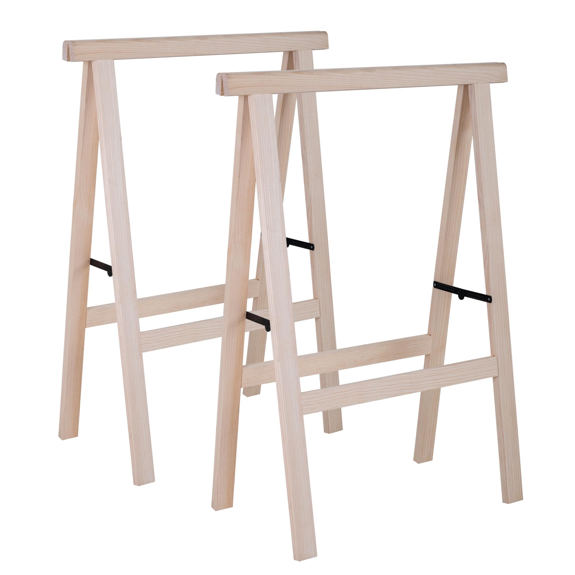 Cavalletti in Legno Piegevoli 100 x 73,5 cm Confezione da 2