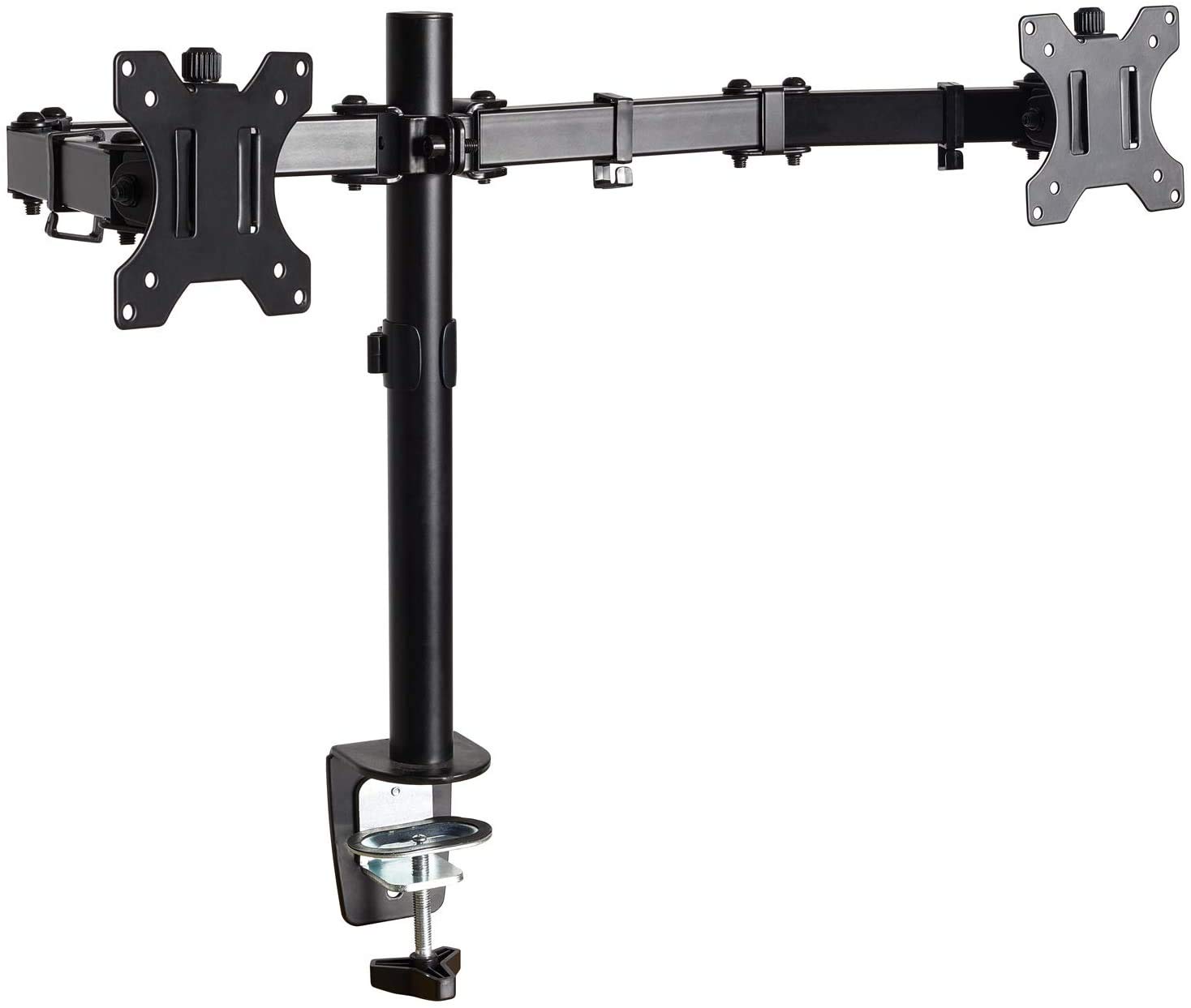 Dual LCD Monitor Desk Mount Stand Heavy Duty Fully Adjustable fits 2 /Two Screens up to 27"