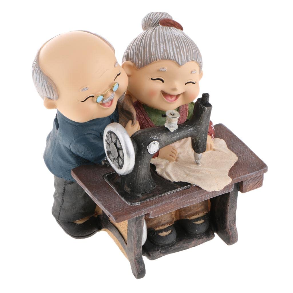 Sculptures collectibles de couple en résine pour salon et bureau