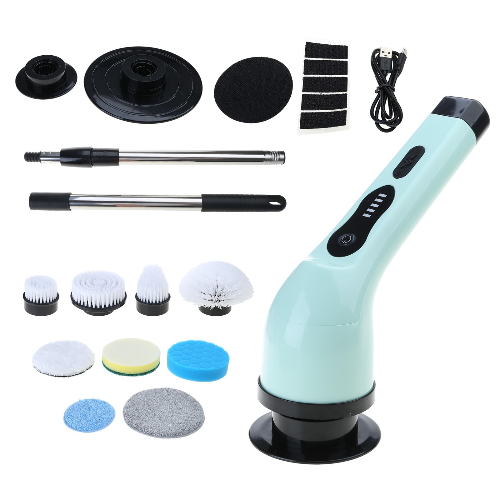 Mekalero Electric Household Cleaning Brush Power Scrubber Multifunctional Cleaning Brush for Kitchen Bathroom Kitchen Bathroom Electric