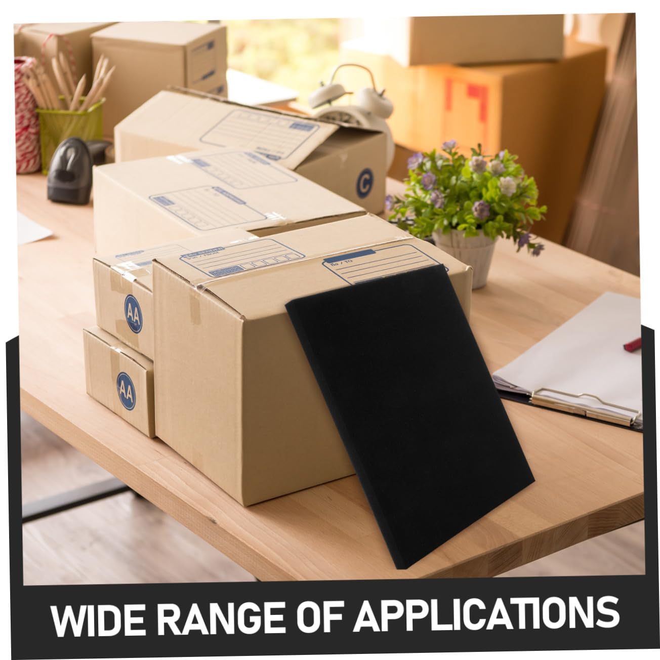 Schaumstoffplatten von Elektronik und Keramik für Versand und Lagerung 4 Stück Schwarze aus Polyurethan für Verpackungsmaterial Vielseitig Zuschneidbar und Stoßdämpfend