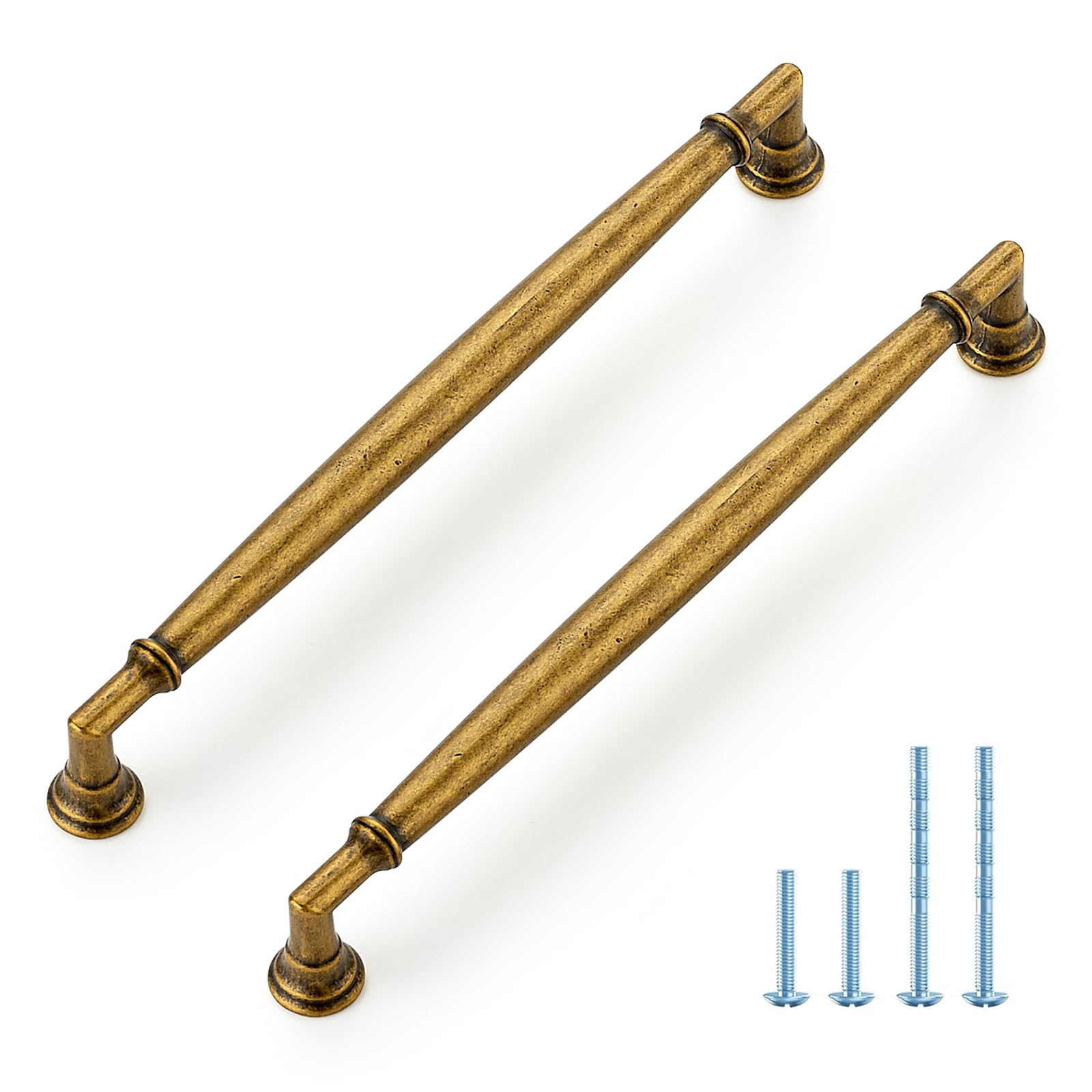 HOME EDIT 10 Pack 5 Inch Champagne Bronze Cabinet Handles Solid Zinc Alloy Pulls for Kitchen, Dresser, Closet & Bathroom Cabinets Hardware — view 16