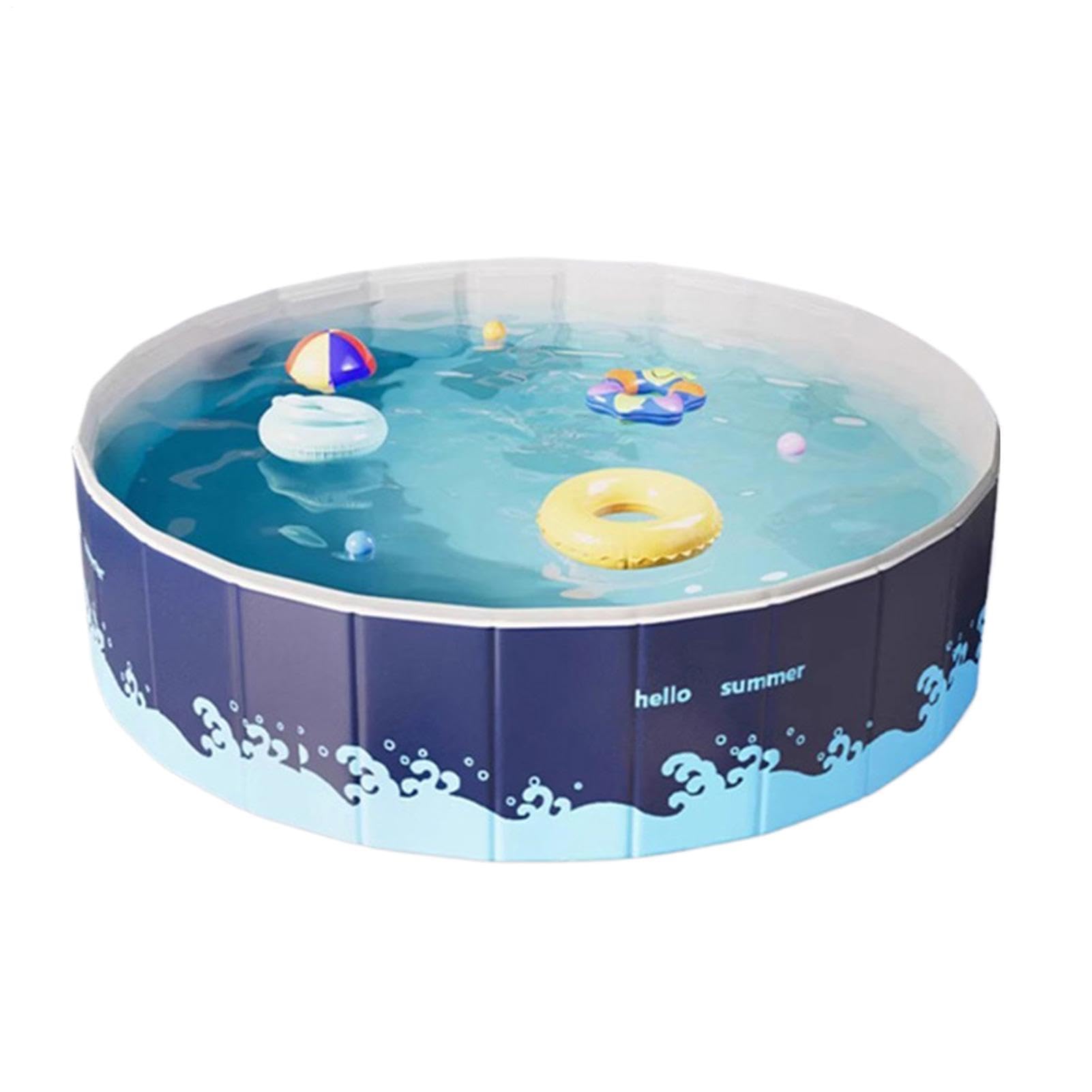 Piscina de Chapoteo para Niños Plegable Ahorraespacio Gran Capacidad