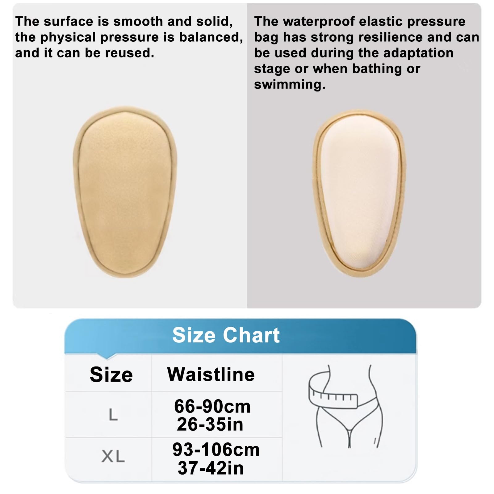 Cintura Ernia Inguinale Uomo, Fascia Lombare Regolabile con 4 Cuscinetti di Compressione Rimovibili, Completamente Regolabile per Alleviare Il Fastidio(XL)