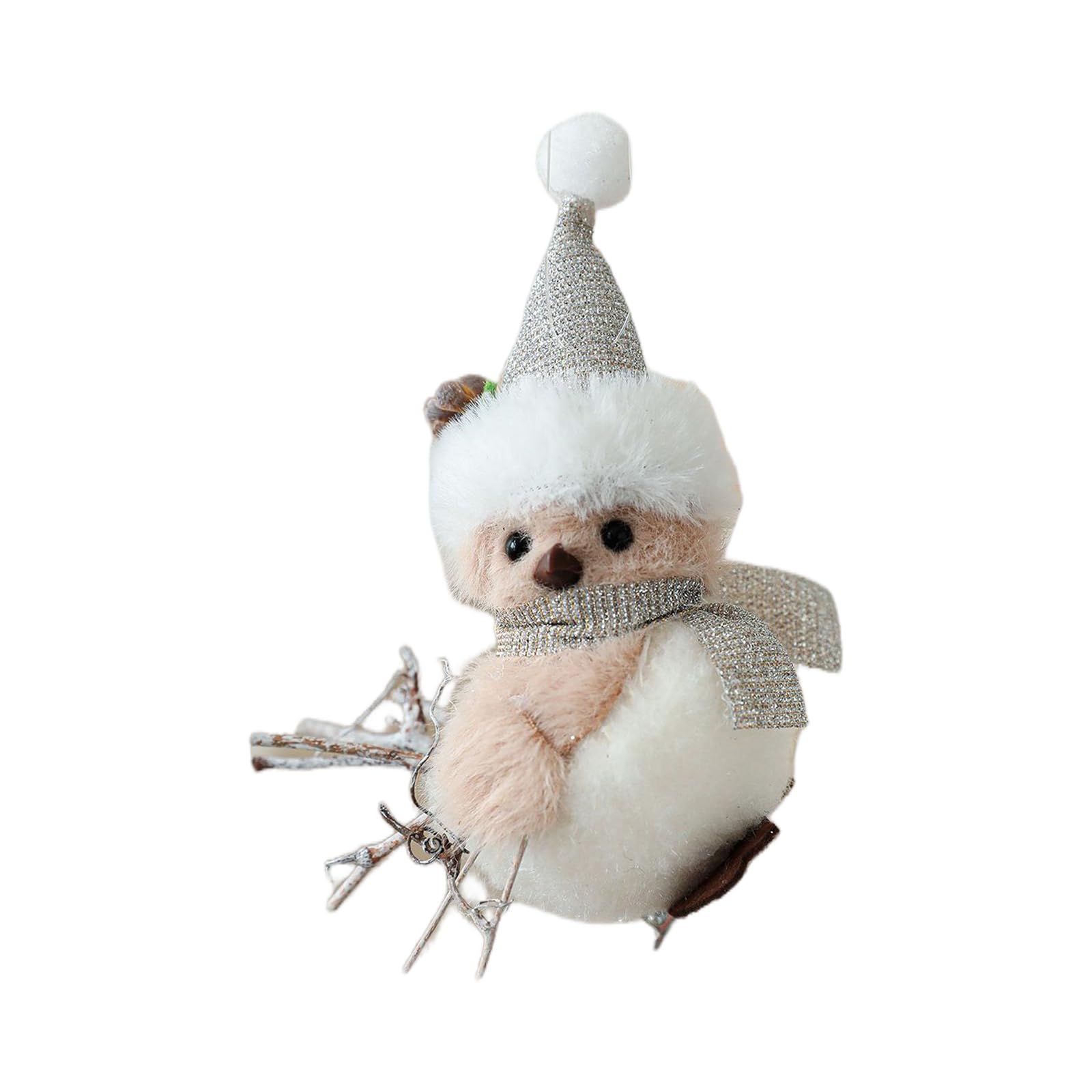 Zbiianxer B Foam Avian Ornament With Ranch Embellishments Perfect For Christmas Decorating Or Shelf Displays Plush Ird Ornament