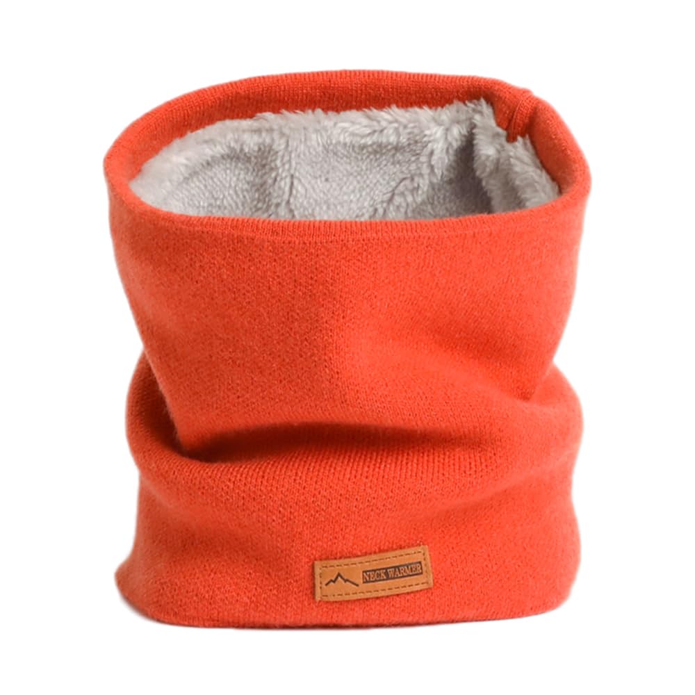 Winter Thermal Fleece Neck Warmer for Men and Women Thick Knitted Scarf for Cold Weather-image-45