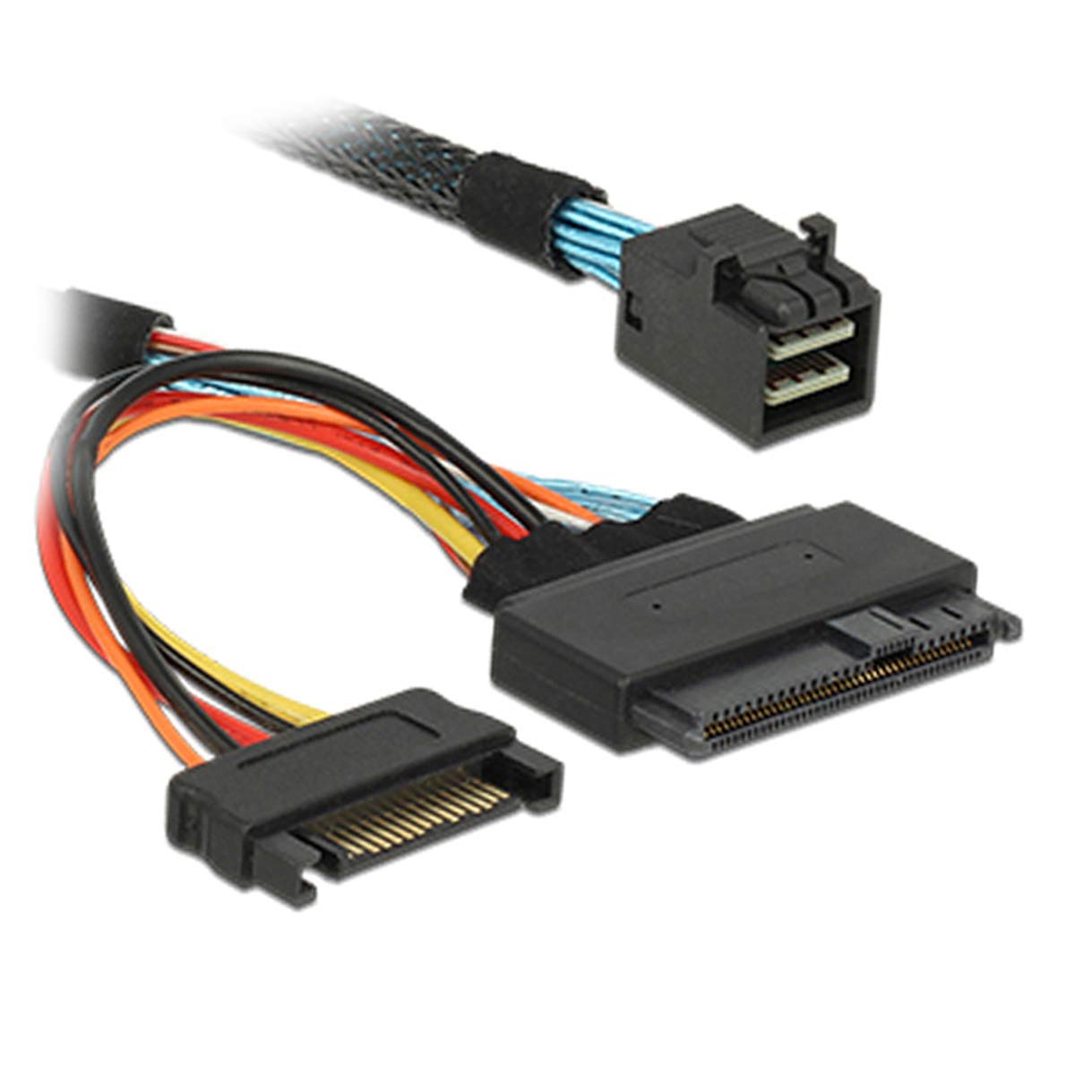 Cablecc U.2 U2 SFF-8639 NVME PCIe SSD Cable para Placa Base SSD 750 p3600 p3700 M.2 SFF-8643 Mini SAS HD